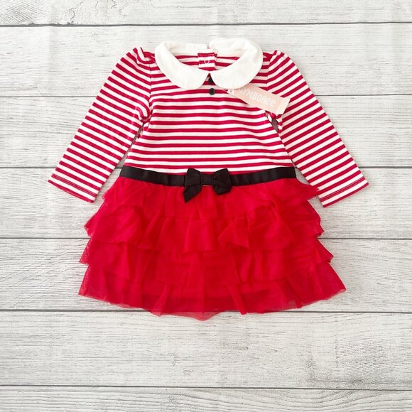 NWT Gymboree Holiday Striped Dress - Picture 1 of 5